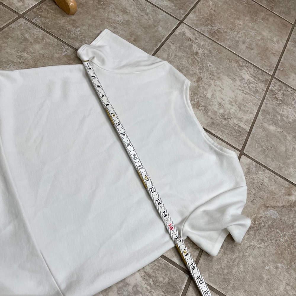 Eileen Fisher T-Shirt Dress High Low Hem Short Sleeve Stretch White Size xs/tp - Picture 5 of 10